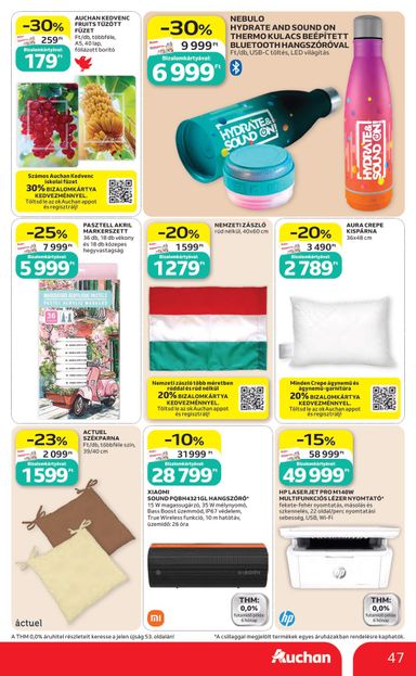 Akciós újság Auchan - Auchan Hipermarket érvényes 10.22.-tól 10.28.-ig - 47 oldal