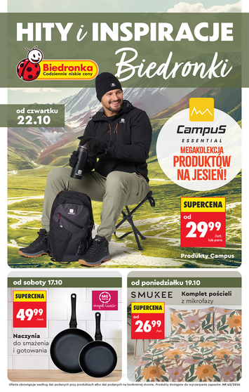 Gazetka Biedronka - Biedronka - Hity i inspiracje od 17.10. do 04.11. - strona 1