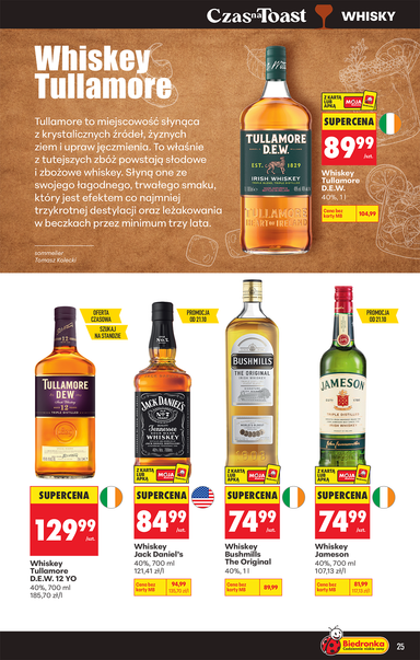 Leták Biedronka Poľsko - Biedronka Poľsko - Alkohol od 19.10. do 31.10. - strana 25