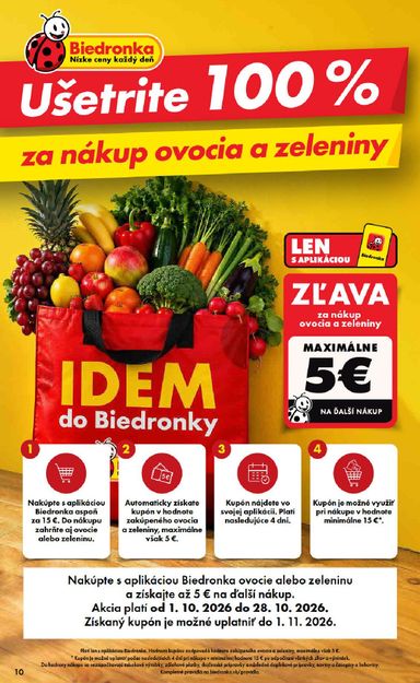Leták Biedronka - Biedronka - Čerstvá pondelková ponuka od 12.10. do 14.10. - strana 10