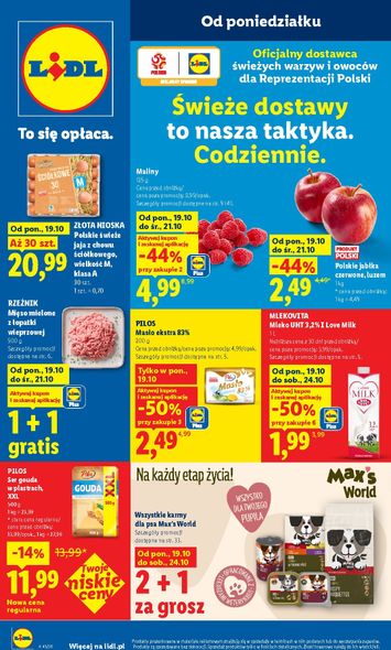 Gazetka Lidl - Lidl od 19.10. do 21.10. - strona 1