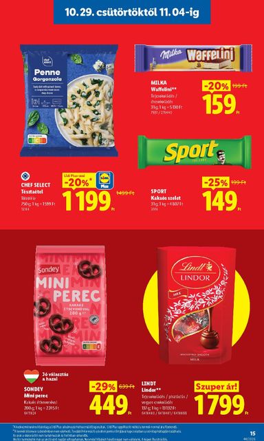 Akciós újság Lidl - Lidl érvényes 10.29.-tól 11.04.-ig - 15 oldal