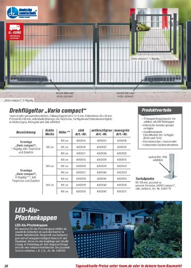 Prospekt toom - Toom - Zäune & Sichtschutz gültig ab 01.03. bis 31.12. - seite 26