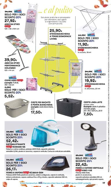 Volantino Ipercoop - Ipercoop - Casa d'Autunno valido dal 08/10 al 04/11 - pagina 17