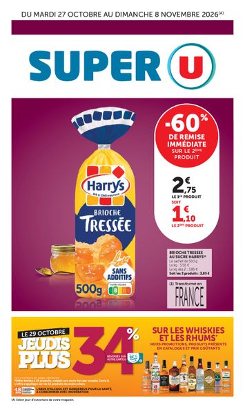 Catalogue Super U - Super U valable dès le 27/10 au 08/11 - page 1