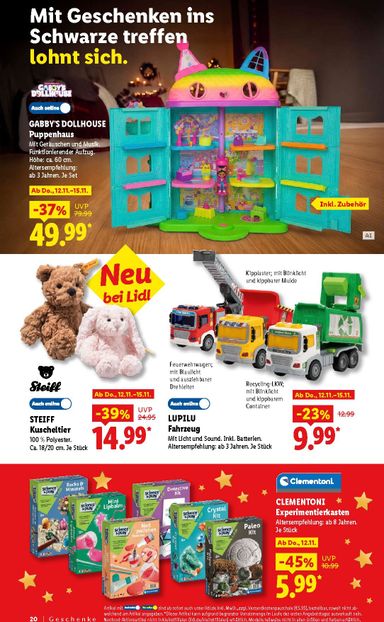 Prospekt Lidl - Lidl - Entdecke zahlreiche Geschenkideen gültig ab 19.10. bis 24.12. - seite 20