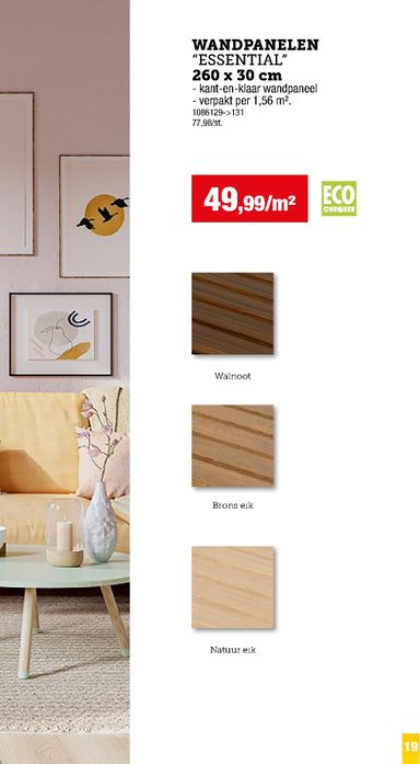 Folder Hubo - Hubo - Vloer- en wandbekleding van 03/09 tot 03/09 - side 19