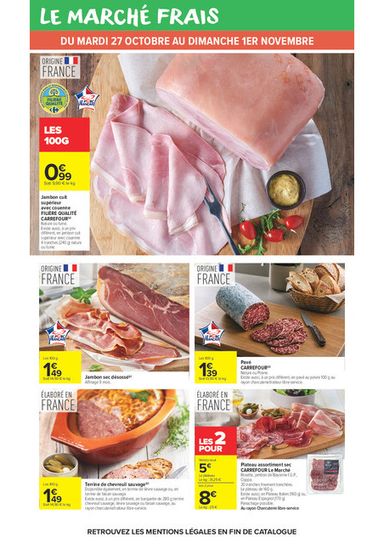Catalogue Carrefour Market - Carrefour Market valable dès le 27/10 au 08/11 - page 22