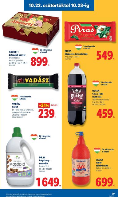 Akciós újság Lidl - Lidl érvényes 10.22.-tól 10.28.-ig - 29 oldal