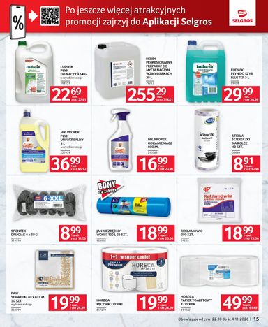 Gazetka Selgros - Selgros cash&carry - Oferta dla gastronomii od 22.10. do 04.11. - strona 15