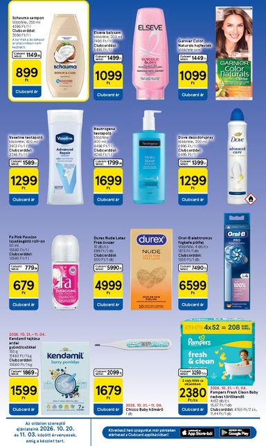 Akciós újság Tesco - Tesco érvényes 10.29.-tól 11.04.-ig - 8 oldal