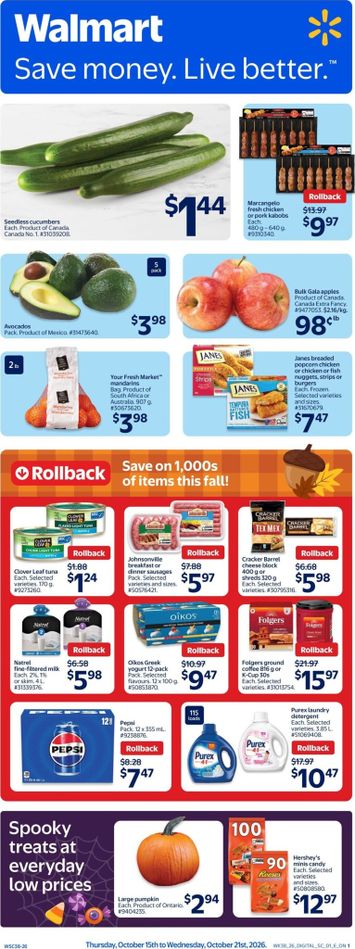 Flyer Walmart - Walmart valid since 10-15 until 10-21 - page 1
