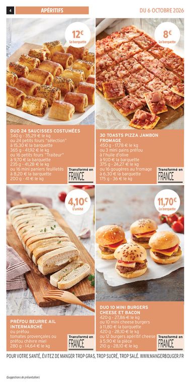 Catalogue Intermarché - Intermarché - Les Menus Traiteur valable dès le 06/10 au 28/03 - page 4