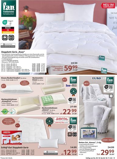 Prospekt Selgros - Selgros - Traumhaft schlafen gültig ab 29.10. bis 18.11. - seite 9