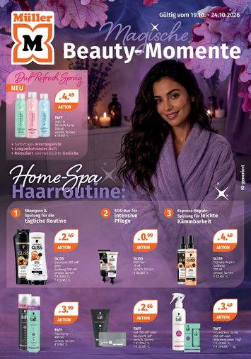 Prospekt Müller - Müller - Magische Beauty Momente gültig ab 19.10. bis 24.10. - seite 1