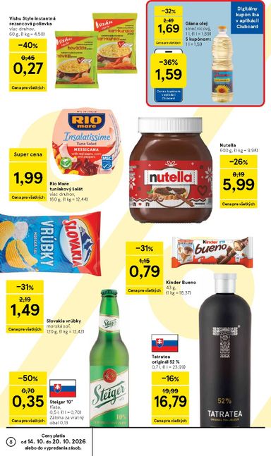 Leták Tesco - Tesco supermarket od 14.10. do 20.10. - strana 8