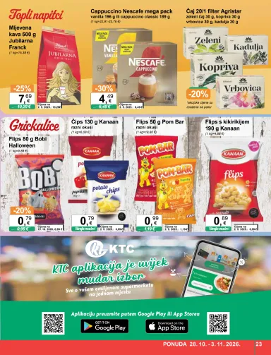Katalog KTC - KTC vrijedi od 28.10. do 03.11. - stranica 23