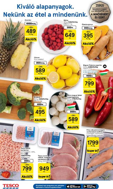Akciós újság Tesco - Tesco szupermarket érvényes 10.21.-tól 10.28.-ig - 2 oldal
