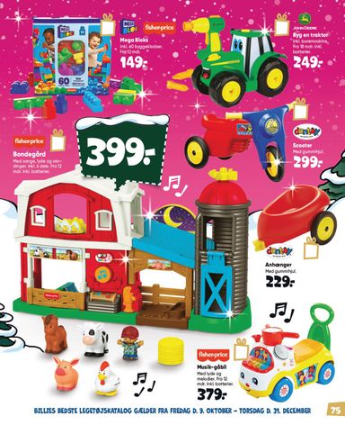 Brochurer Bilka - Bilka - Billies bedste legetøjskatalog gyldig fra 09.10. til 31.12. - side 75