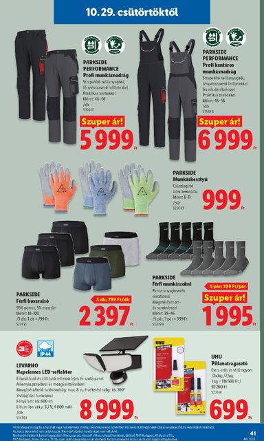 Akciós újság Lidl - Lidl érvényes 10.29.-tól 11.04.-ig - 41 oldal