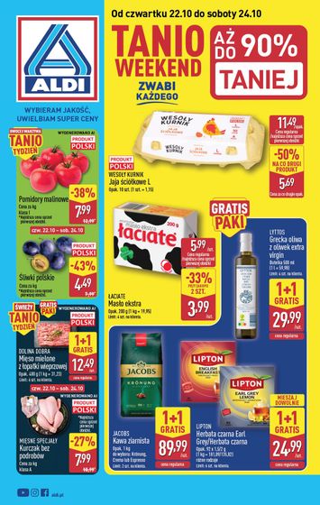 Gazetka ALDI - ALDI - Oferta weekendowa od 22.10. do 24.10. - strona 1