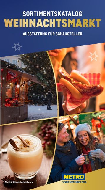 Prospekt METRO - Metro - Weihnachtsmarkt gültig ab 01.09. bis 31.12. - seite 1