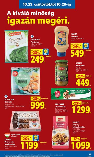 Akciós újság Lidl - Lidl érvényes 10.22.-tól 10.28.-ig - 13 oldal