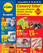 Lidl leták platný od pondelka 12.10.