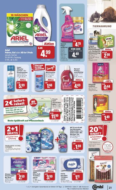 Prospekt Combi - Combi gültig ab 19.10. bis 24.10. - seite 21
