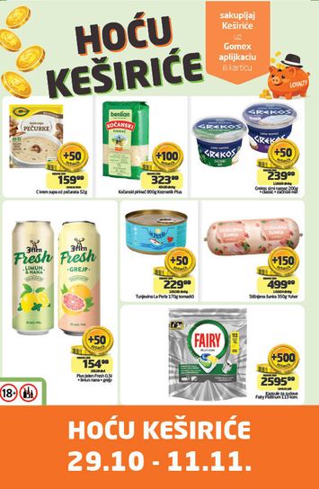 Katalog Gomex - Gomex - Hoću keširiće od 29.10 do 11.11 - strana 1