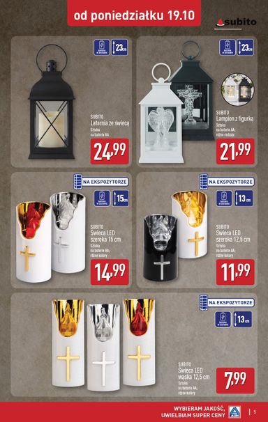 Gazetka ALDI - ALDI - Znicze i stroiki od 19.10. do 24.10. - strona 5