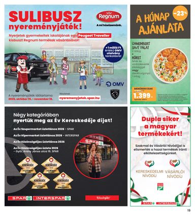 Akciós újság INTERSPAR - INTERSPAR érvényes 10.29.-tól 11.04.-ig - 19 oldal