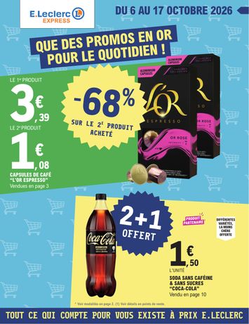 Catalogue E.Leclerc - E.Leclerc - Express valable dès le 06/10 au 17/10 - page 1