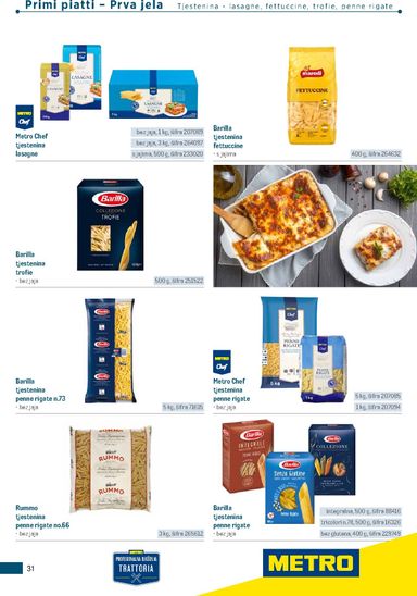 Katalog Metro - Metro - Poslovna rješenja - Trattoria vrijedi od 04.03. do 31.12. - stranica 31