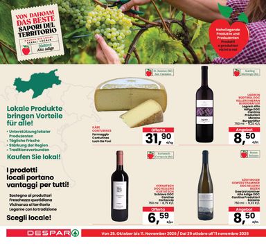 Volantino Despar - Despar - Eppan, Appiano valido dal 29/10 al 11/11 - pagina 4