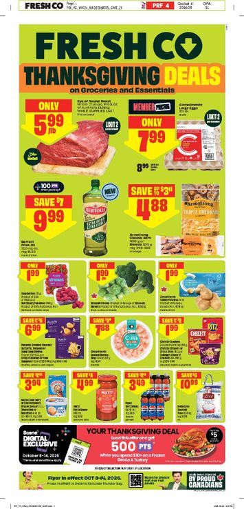 Flyer FreshCo - Freshco valid since 10-08 until 10-14 - page 1