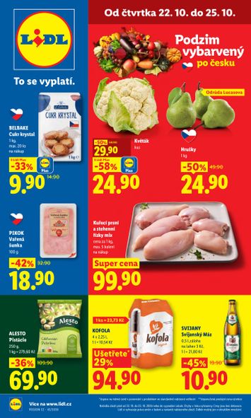 Leták Lidl - Lidl od 22.10. do 25.10. - strana 1