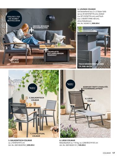 Prospekt Dehner - Dehner - Gartenmöbel Trends gültig ab 02.03. bis 31.10. - seite 17