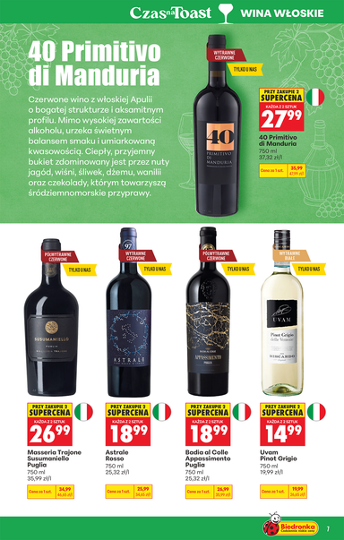 Leták Biedronka Poľsko - Biedronka Poľsko - Alkohol od 19.10. do 31.10. - strana 7