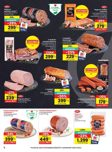 Akciós újság Spar - SPAR érvényes 10.22.-tól 10.28.-ig - 6 oldal