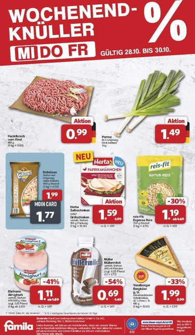 Prospekt Famila Nordwest - Famila Nordwest gültig ab 26.10. bis 30.10. - seite 42