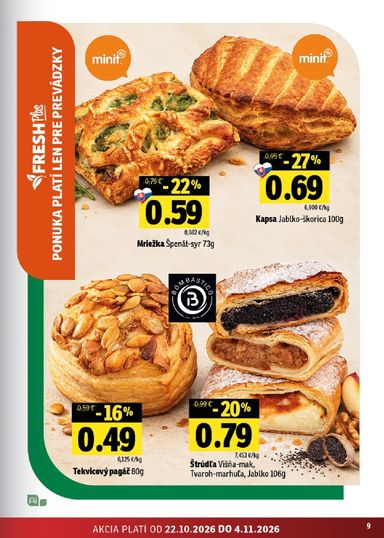 Leták FRESH - Fresh Východné Slovensko od 22.10. do 04.11. - strana 9