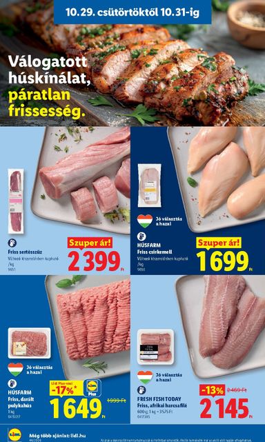 Akciós újság Lidl - Lidl érvényes 10.29.-tól 11.04.-ig - 8 oldal