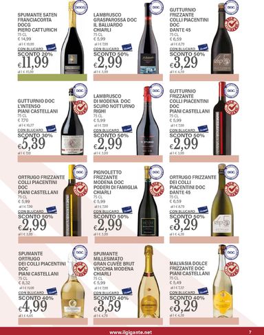 Volantino Il Gigante - Il Gigante - Festa del vino valido dal 10/09 al 21/10 - pagina 7