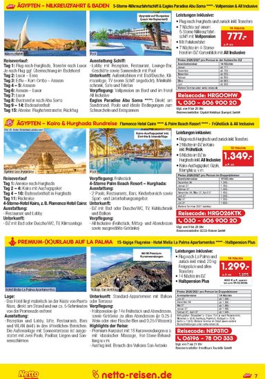 Prospekt Netto - Netto Marken Discount - Reisen gültig ab 01.10. bis 31.10. - seite 7
