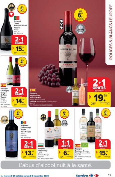 Folder Carrefour - Carrefour - Foire aux vins van 28/10 tot 09/11 - side 11