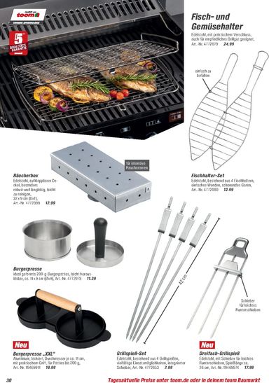 Prospekt toom - Toom - Grills & Zubehör gültig ab 01.03. bis 31.12. - seite 30
