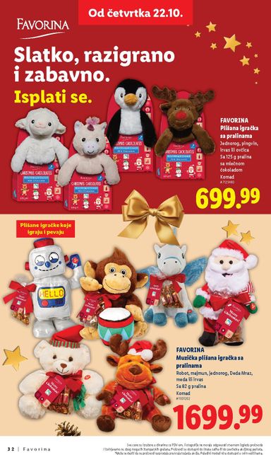 Katalog Lidl - Lidl - Favorina od 22.10 do 31.12 - strana 32