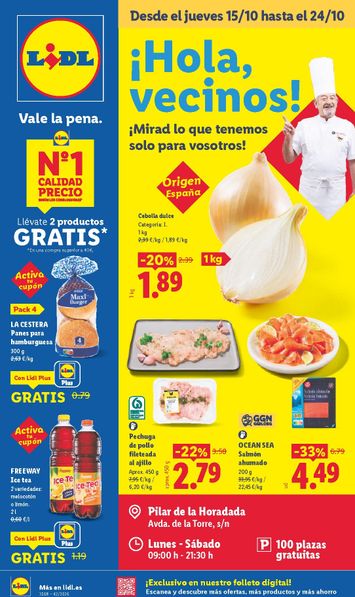 Folleto Lidl - Lidl - Pilar de Horadada del 15/10 al 24/10 - página 1