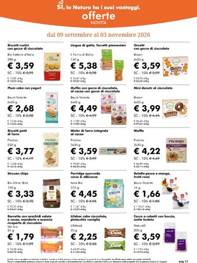 Volantino NaturaSì - NaturaSì valido dal 07/10 al 03/11 - pagina 13